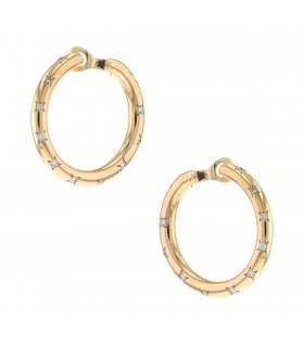 Chaumet diamonds and gold earrings