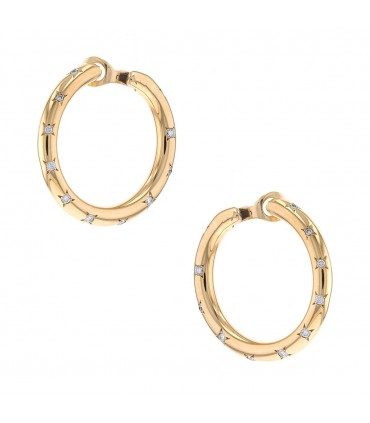 Chaumet diamonds and gold earrings