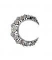 Broche or, argent et diamants