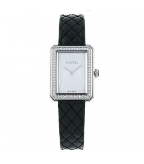 Chanel Boy Friend stainless steel and diamonds watch