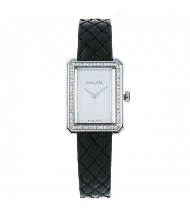 Chanel Boy Friend stainless steel and diamonds watch