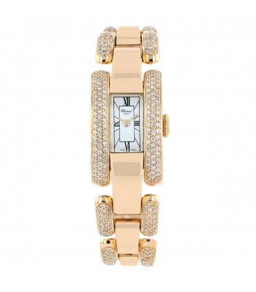 Chopard La Strada diamonds and 18k gold watch