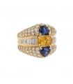 Hammerman New York diamonds, sapphires and gold ring