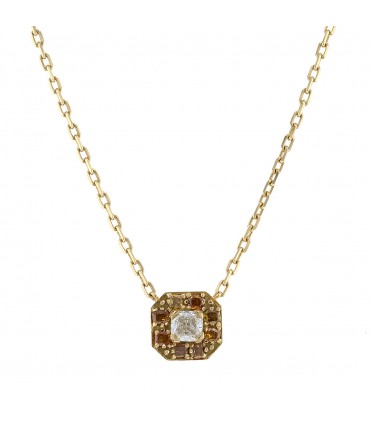 Collier or et diamants - Certificat GIA 0,80 ct E VVS1