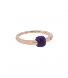 Pomellato M’ama non M’ama amethyst and gold ring