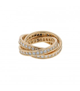 Cartier Trinity diamonds and gold ring