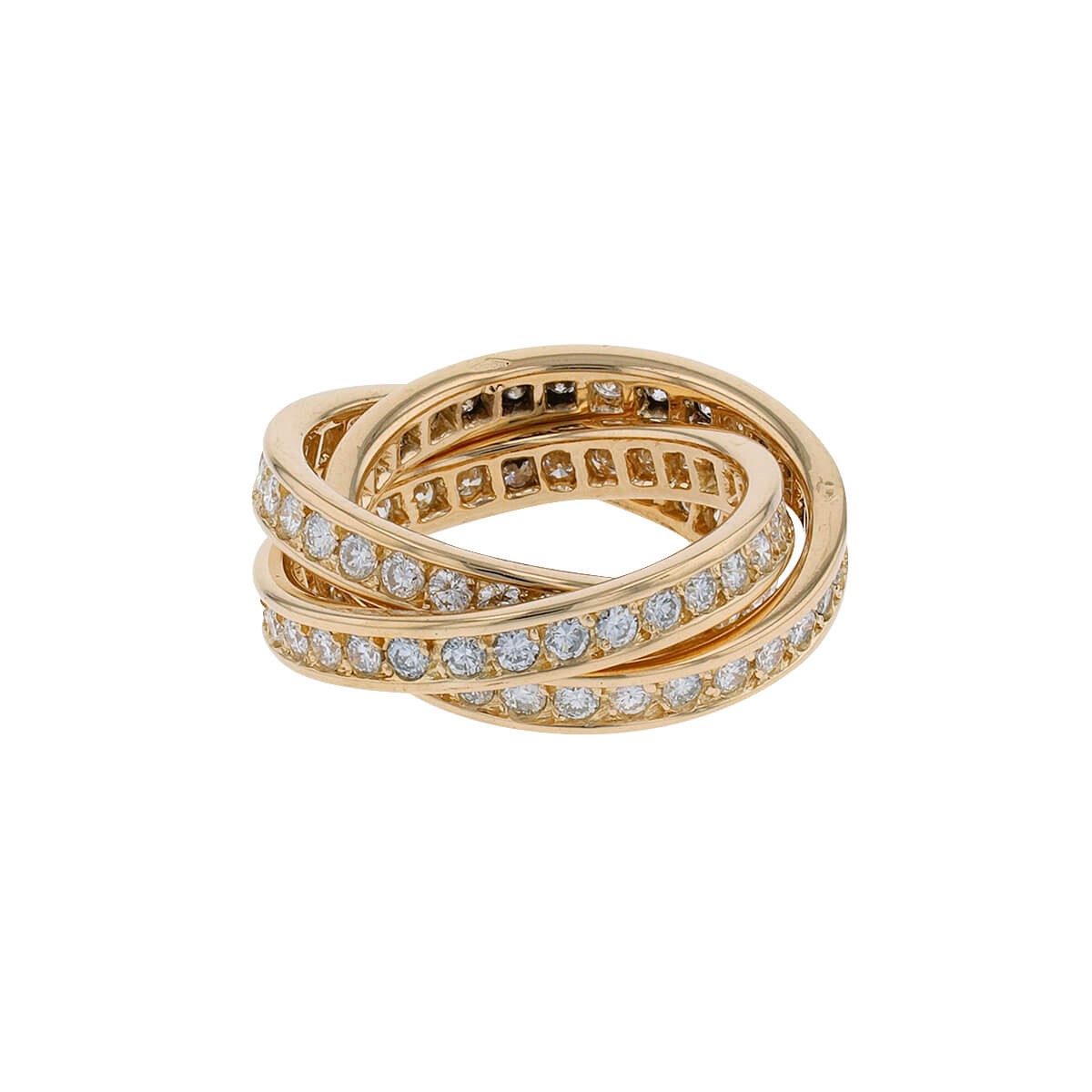 Cartier 18K Gold 3.50ctw Diamond Star Vintage Trinity Slip on Bangle  Bracelet For Sale at 1stDibs | cartier star bracelet, gold bangle bracelet  cartier, cartier bracelet with diamonds price