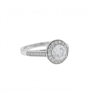 Bague solitaire or et diamants - Certificat GIA 1,09 ct F SI1