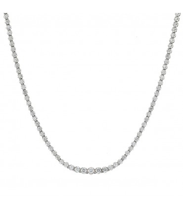 Diamonds and platinum necklace