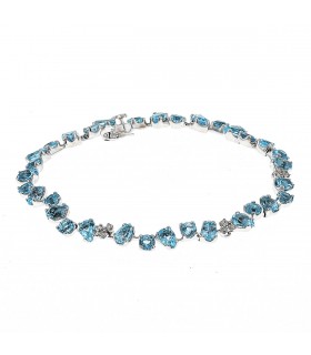 H. Stern diamonds, blue topaz and gold bracelet