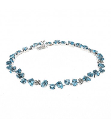 H. Stern diamonds, blue topaz and gold bracelet