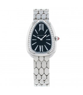Bulgari Serpenti Seduttori diamonds and stainless steel watch