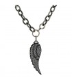 Aspery diamonds, silver necklace