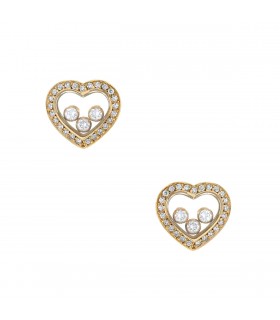 Chopard Happy Diamonds diamonds and gold earrings