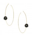 Victoria Casal Tac Tac diamonds, onyx and gold earrings