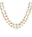 Cartier Mounting Cultured pearl, diamonds and gold necklace