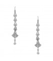 Boucles d’oreilles or, platine et diamants