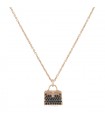 Hermès Amulettes Kelly black diamonds and gold necklace