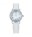 Hermès Clipper stainless steel and diamonds watch