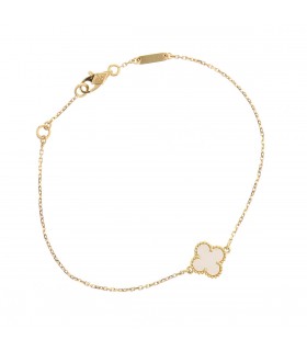 Van Cleef & Arpels Sweet Alhambra mother of pearl and gold bracelet