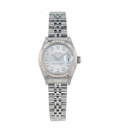 Rolex DateJust stainless steel and diamonds watch Circa 1995
