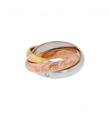 Cartier Trinity diamonds and gold ring