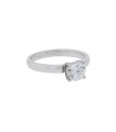 Bague solitaire or et diamant - Certificat GIA 1,03 ct H IF