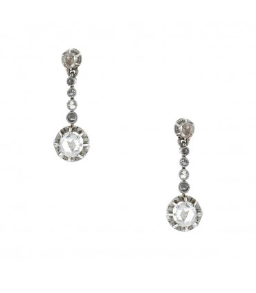 Diamonds and gold earrings