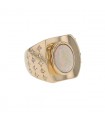 Diamonds, opale and gold ring