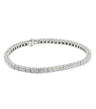 Diamonds and gold bracelet