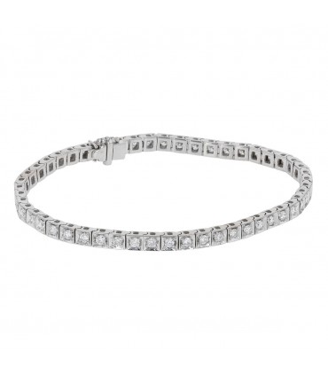 Diamonds and gold bracelet