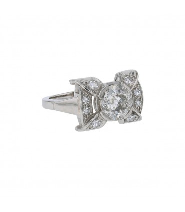 Diamonds and gold ring