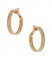 Van Cleef & Arpels Perlée diamonds and gold earrings