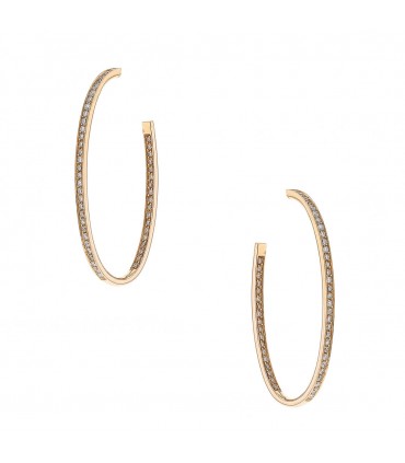 Diamond and gold earrings