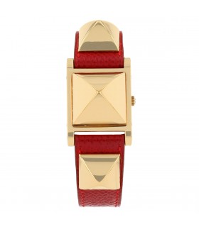 Hermès Médor gold plated watch