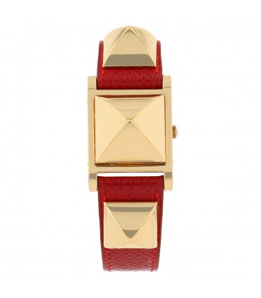 Hermès Médor gold plated watch