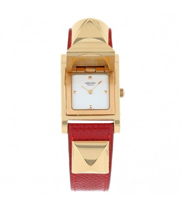 Hermès Médor gold plated watch