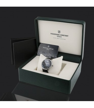 Frederique Constant Slimline Moonphase Stars diamonds and stainless steel watch