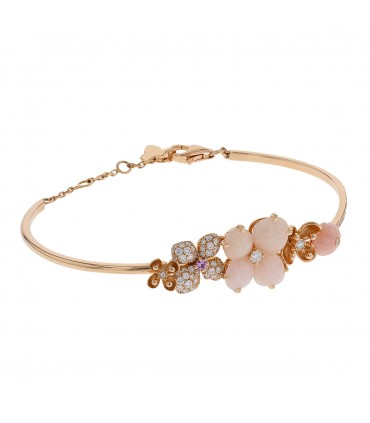 Chaumet Hortensia diamonds, pink sapphire and opale bracelet