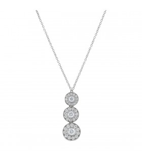 Tiffany & Co. Circlet Triple Chute diamonds and platinum necklace