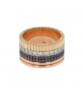 Boucheron Quatre Classique Large diamonds and gold ring