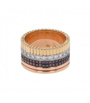 Boucheron Quatre Classique Large diamonds and gold ring