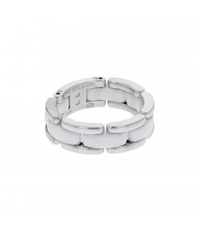 Chanel Ultra white ceramic and gold ring