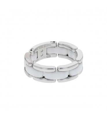 Chanel Ultra white ceramic and gold ring