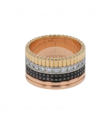 Boucheron Quatre Classique Large diamonds and gold ring