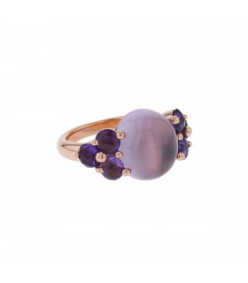 Pomellato Luna amethyst and gold ring