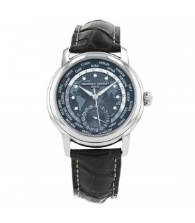 Frederique Constant Manufacture Worldtimer stainless steel watch