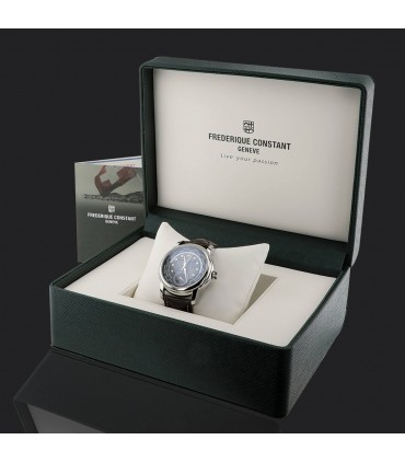 Frederique Constant Manufacture Worldtimer stainless steel watch