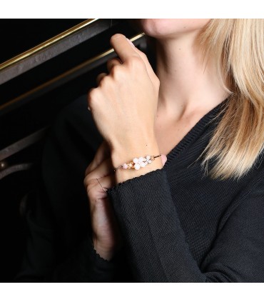 Chaumet Hortensia diamonds, pink sapphire and opale bracelet