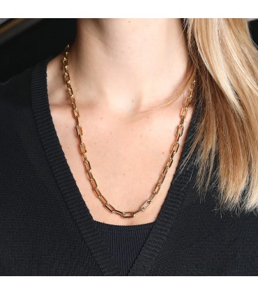 Cartier Santos gold necklace